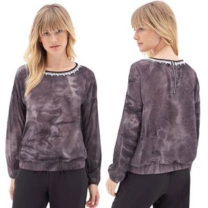 Forever 21 Sheer Tie Dye Top